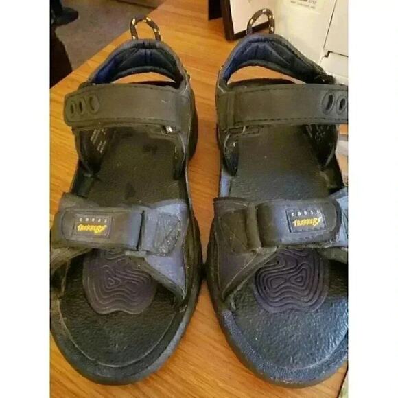 Men’s Cross Trekkers Sport Hiking Sandals Size 12 Black Nice  A100 - Picture 1 of 8